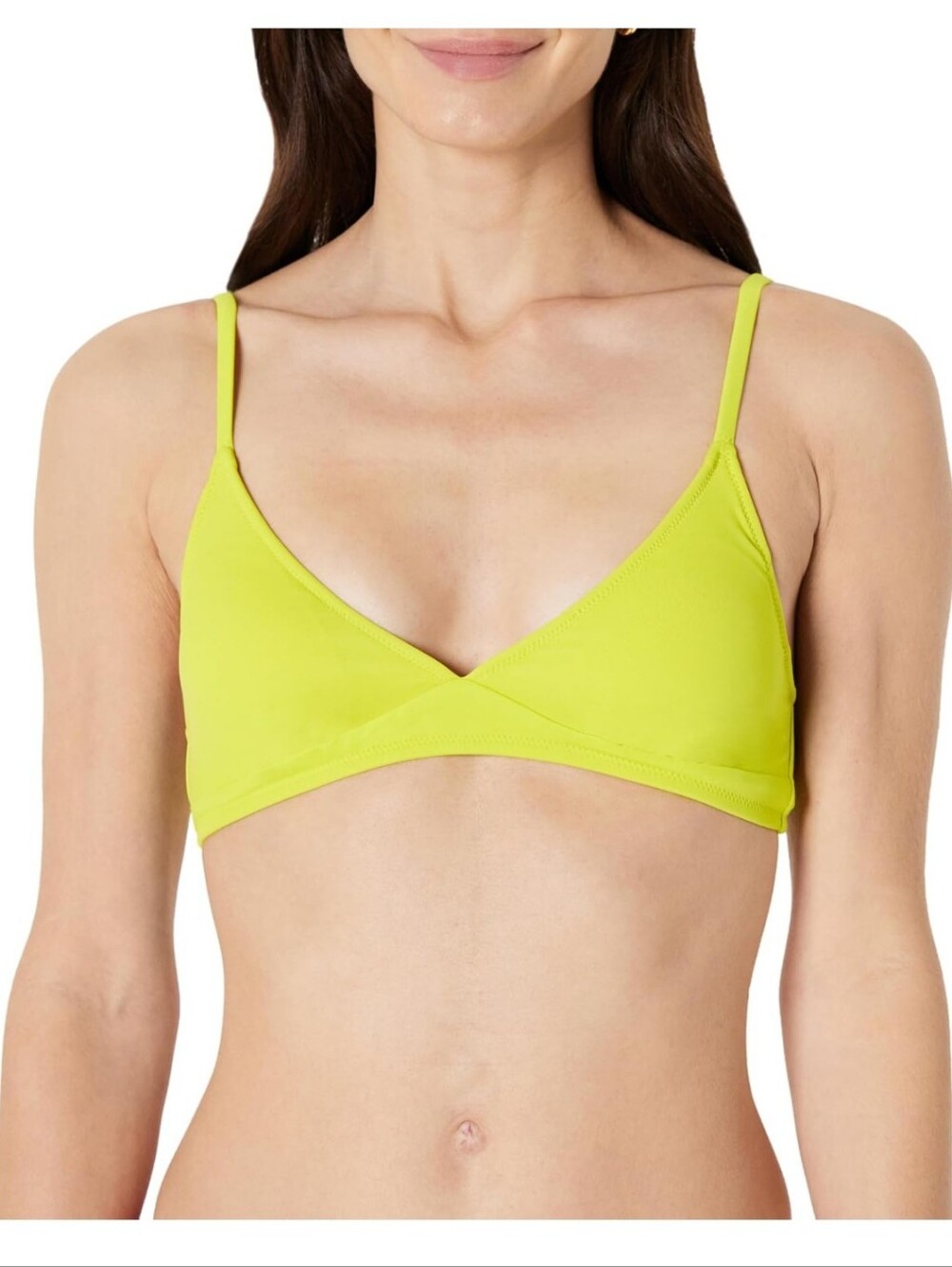 Amazon Essentials Women's Light-Support Triangle Bikini Swimsuit Top Adjustable